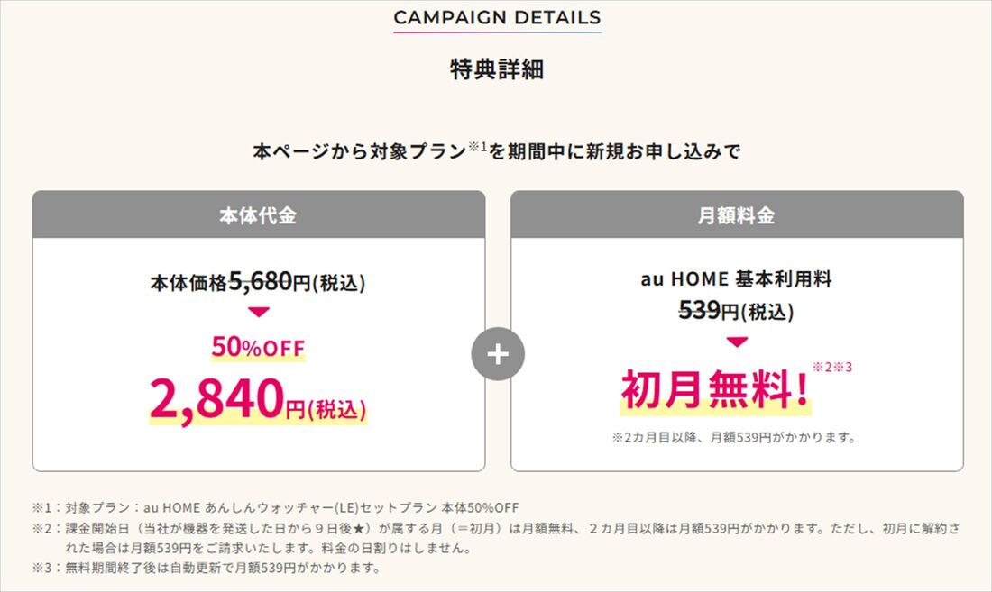 みまもりウォッチャー　キャンペーン