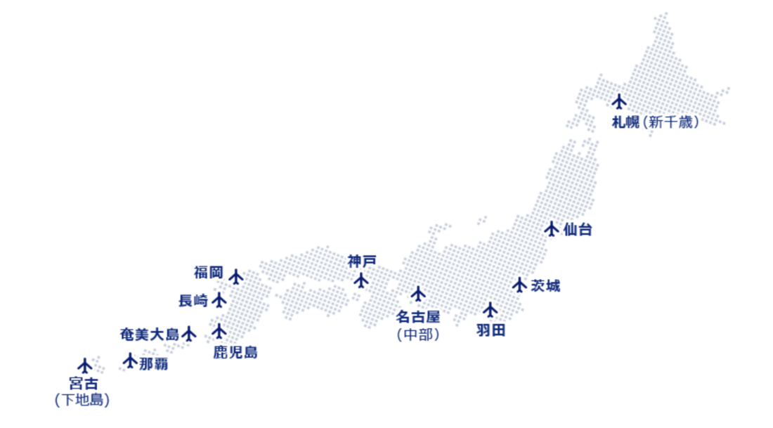 スカイマーク 出発空港