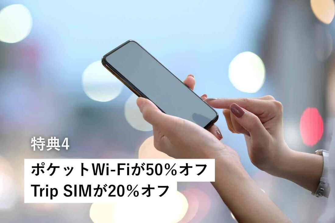 ポケットWi-Fi・Trip SIM割引特典