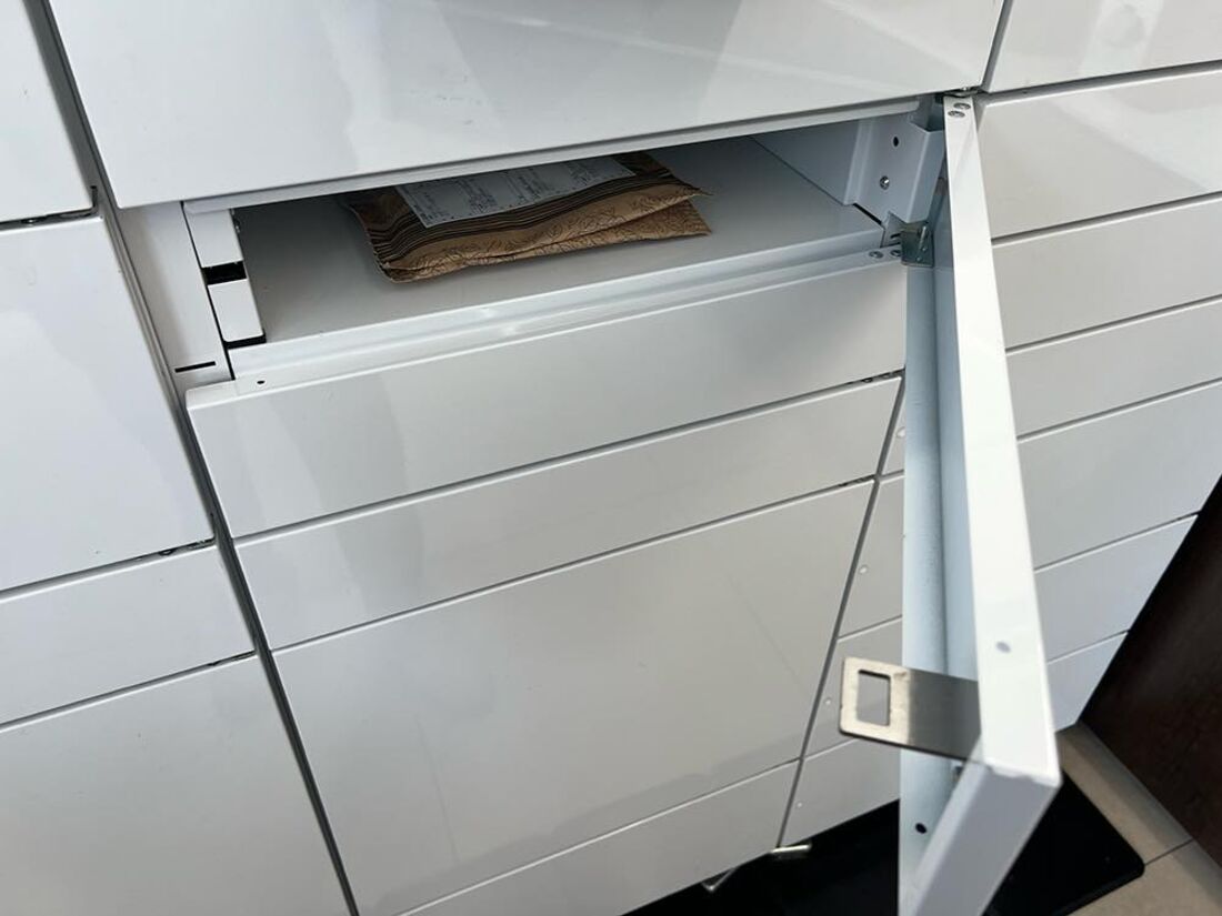 荷物をロッカーに入れて完了