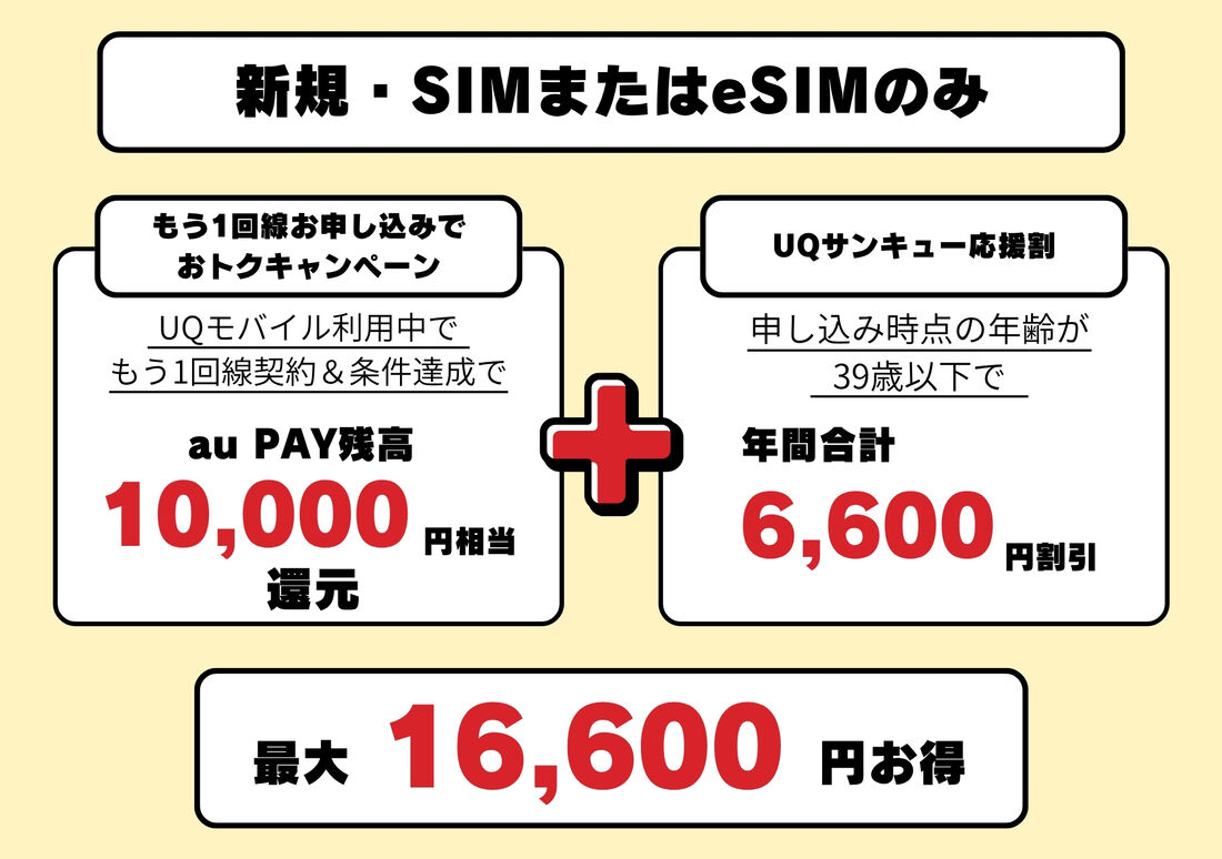 新規契約でSIM (eSIM)のみ発行する