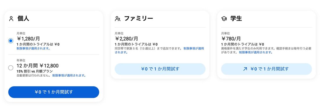 ファミリープランは最大5人まで使える