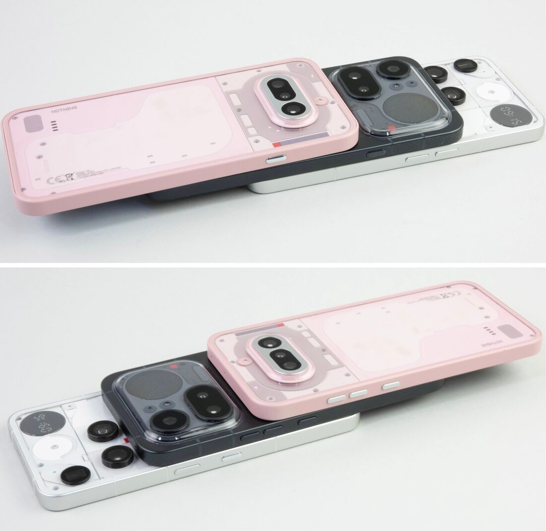 一番下のPhone(3)と比べるとボタンの位置が変わっている