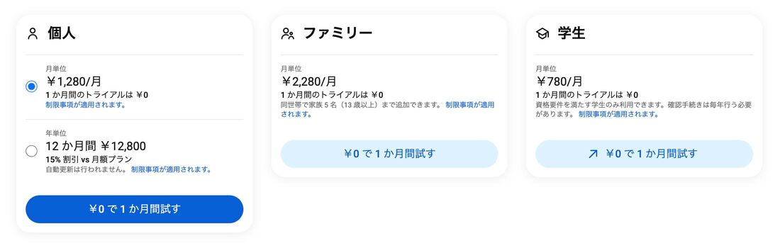 ファミリープランは最大5人まで使える