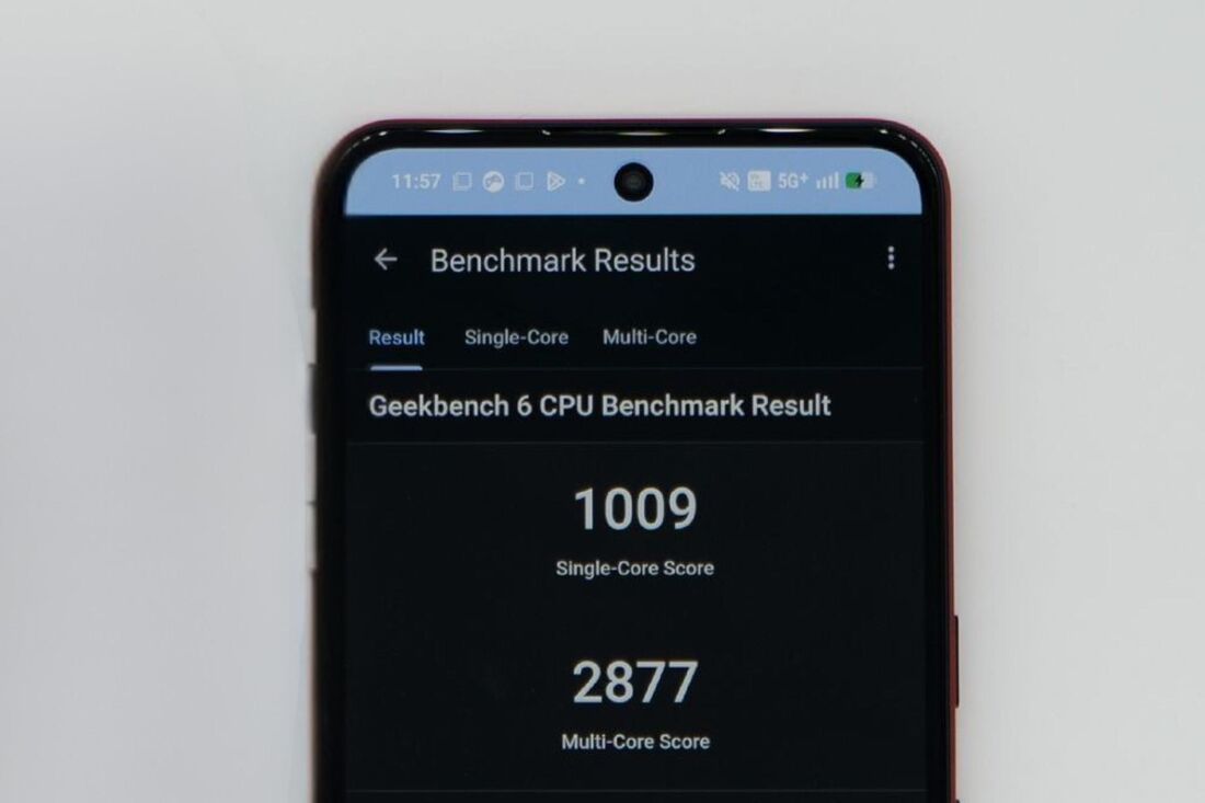 Phone (3a)Liteはシングルコア1009点・マルチコア2877点