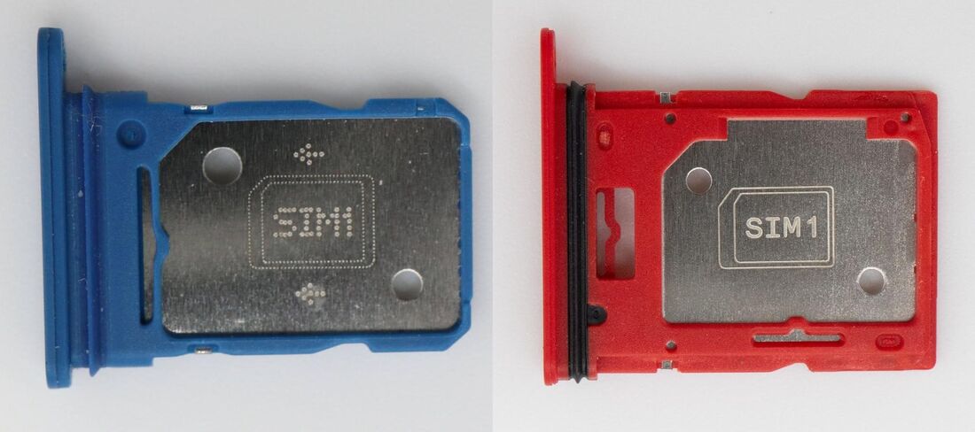 両機種ともに2SIMスロット