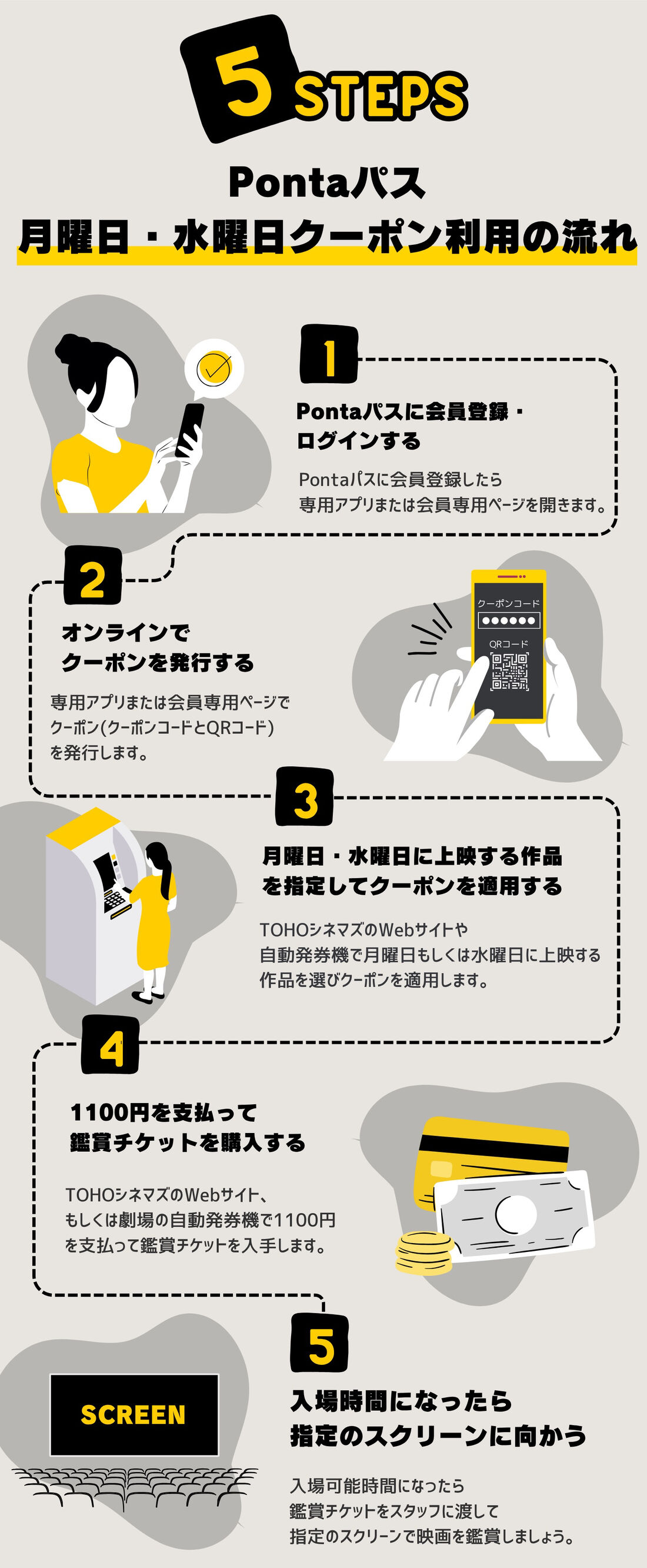Pontaパス　月曜日・水曜日クーポン