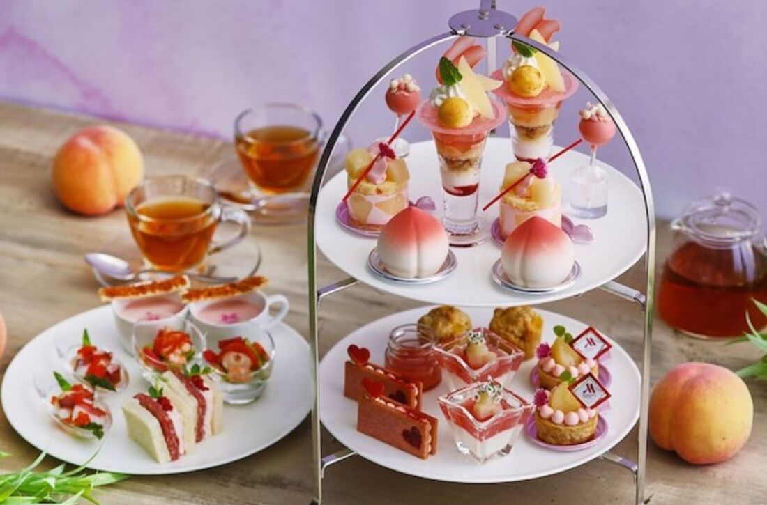 Summer Peach Afternoon Tea
