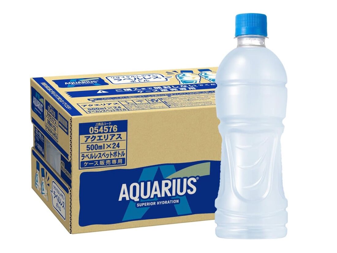 アクエリアス 500ml ラベルレス 24本