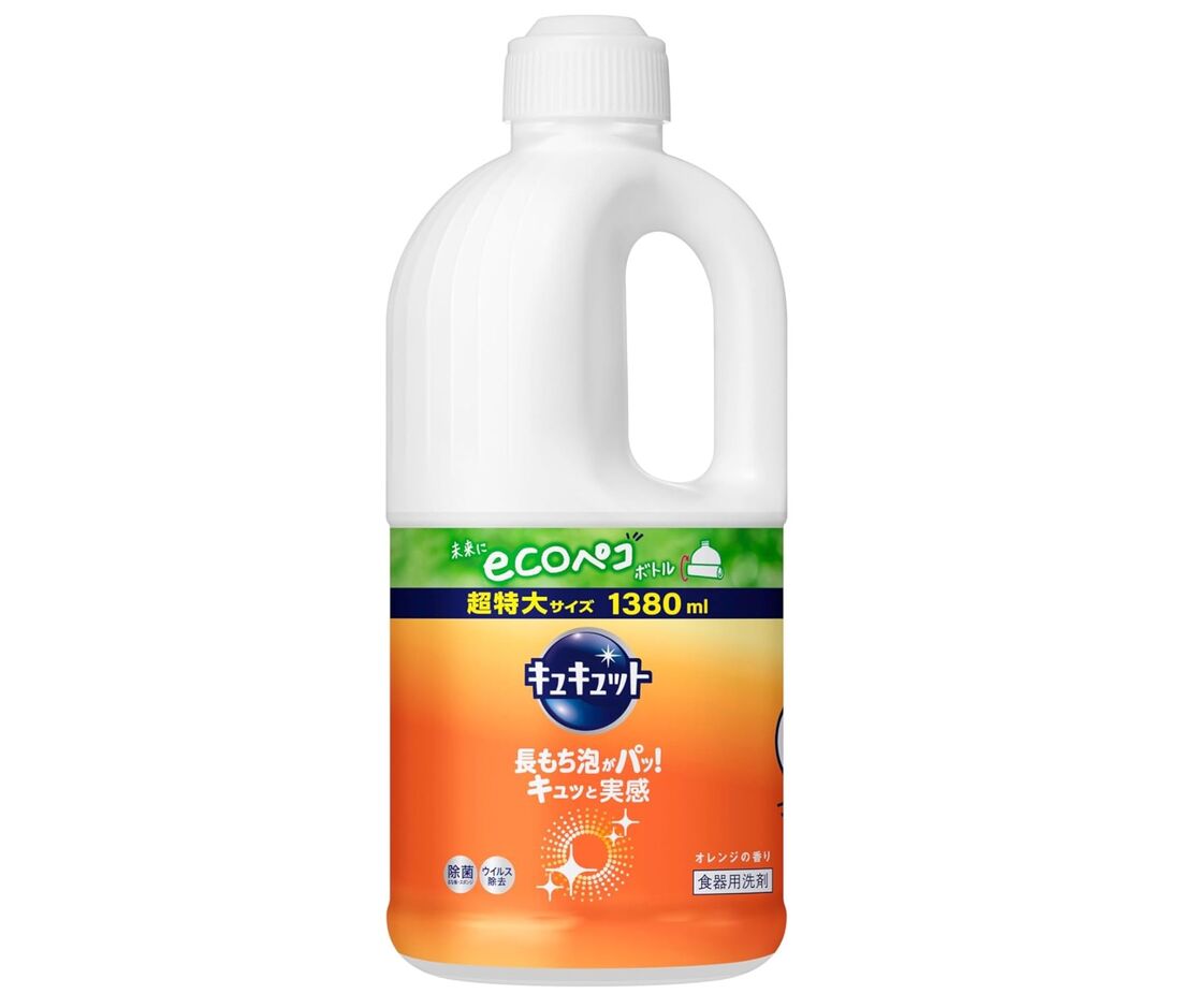 キュキュット 食器用洗剤 オレンジの香り 詰替え用 1380ml
