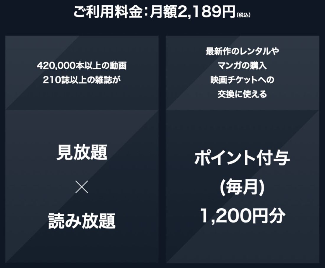 U-NEXT　無料体験