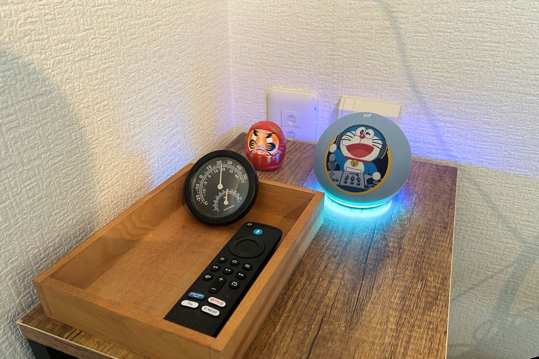 実際に配置したEcho dotの様子