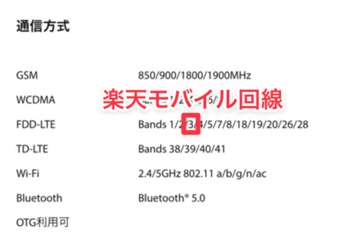 理論上は楽天モバイル回線とパートナー回線に接続できるはずだが、繋がらない可能性もある