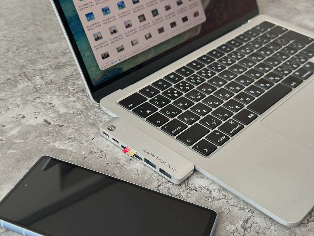 MicroSDカードでAndroidスマホからMacへ