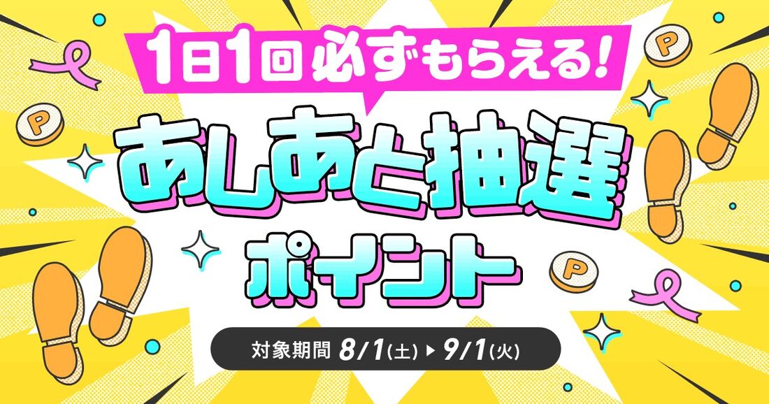 あしあと抽選ポイント