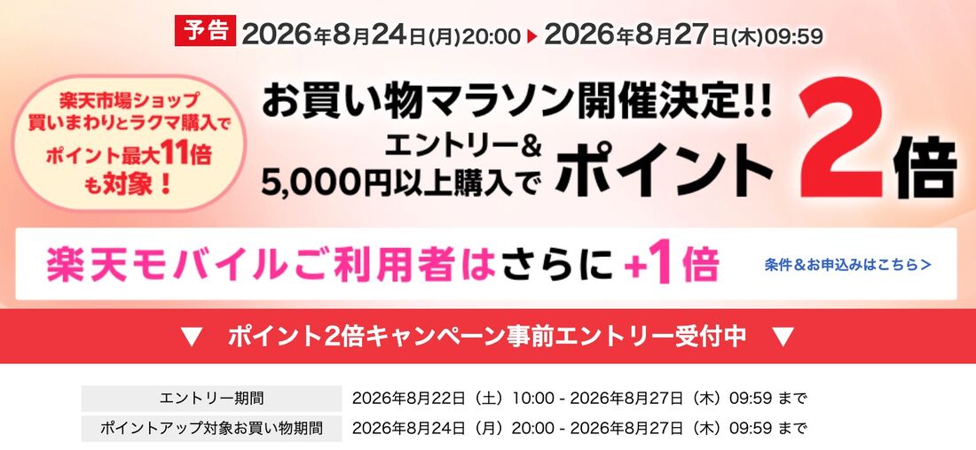 お買い物マラソン