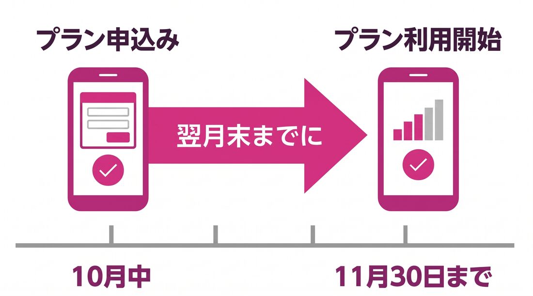 プラン申し込みから利用開始まで