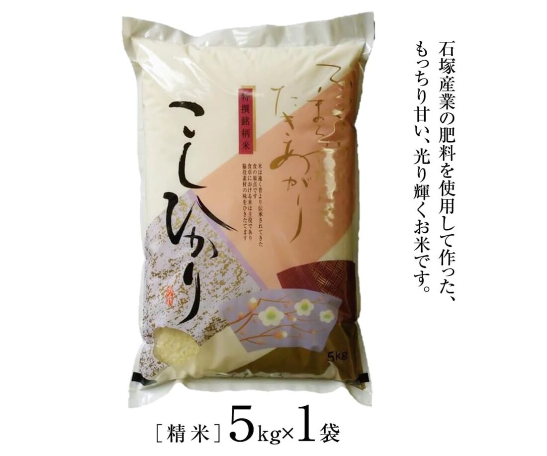 コシヒカリ 精米 5kg 