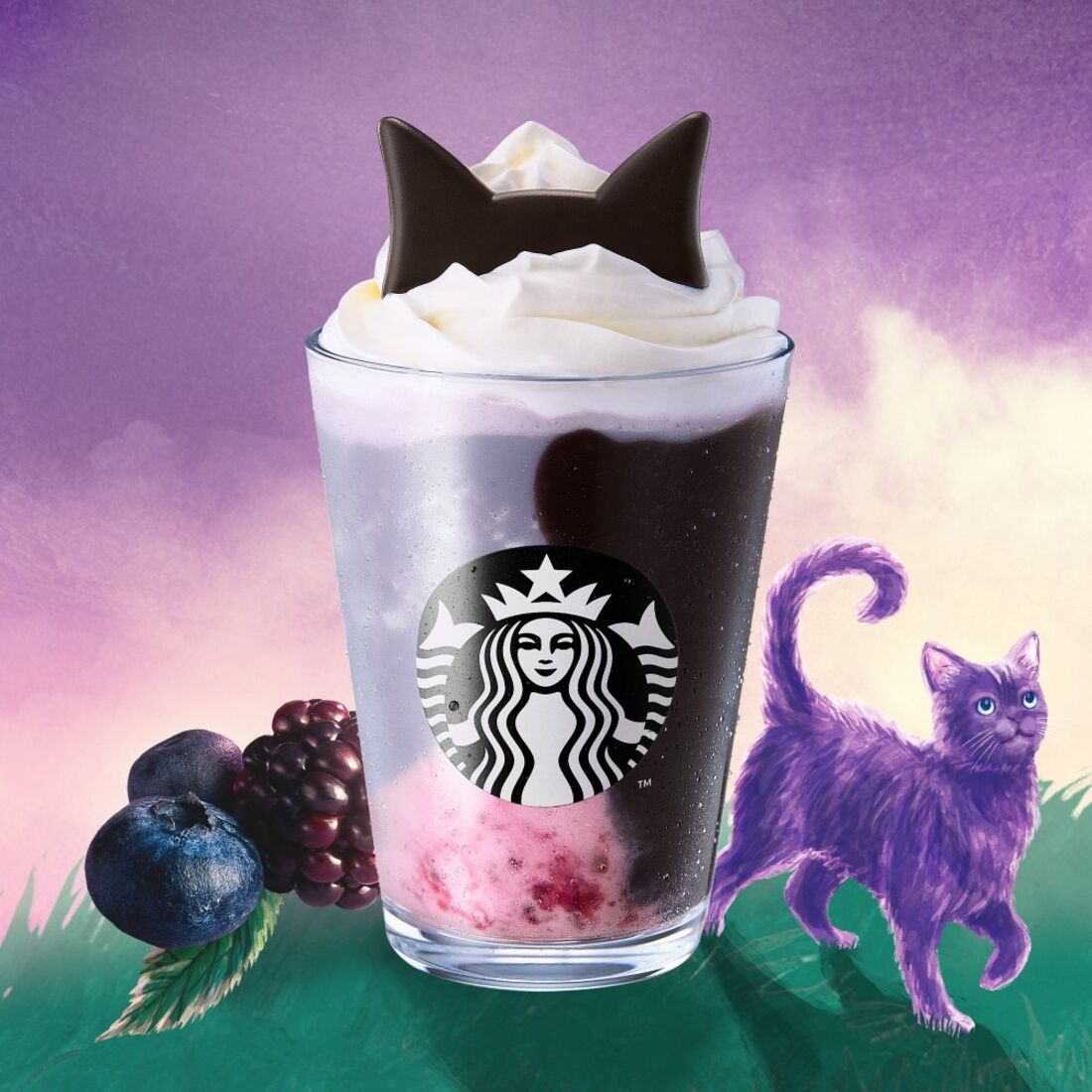 ブラックベリー ヨーグルト フラペチーノ 黒耳 ver.