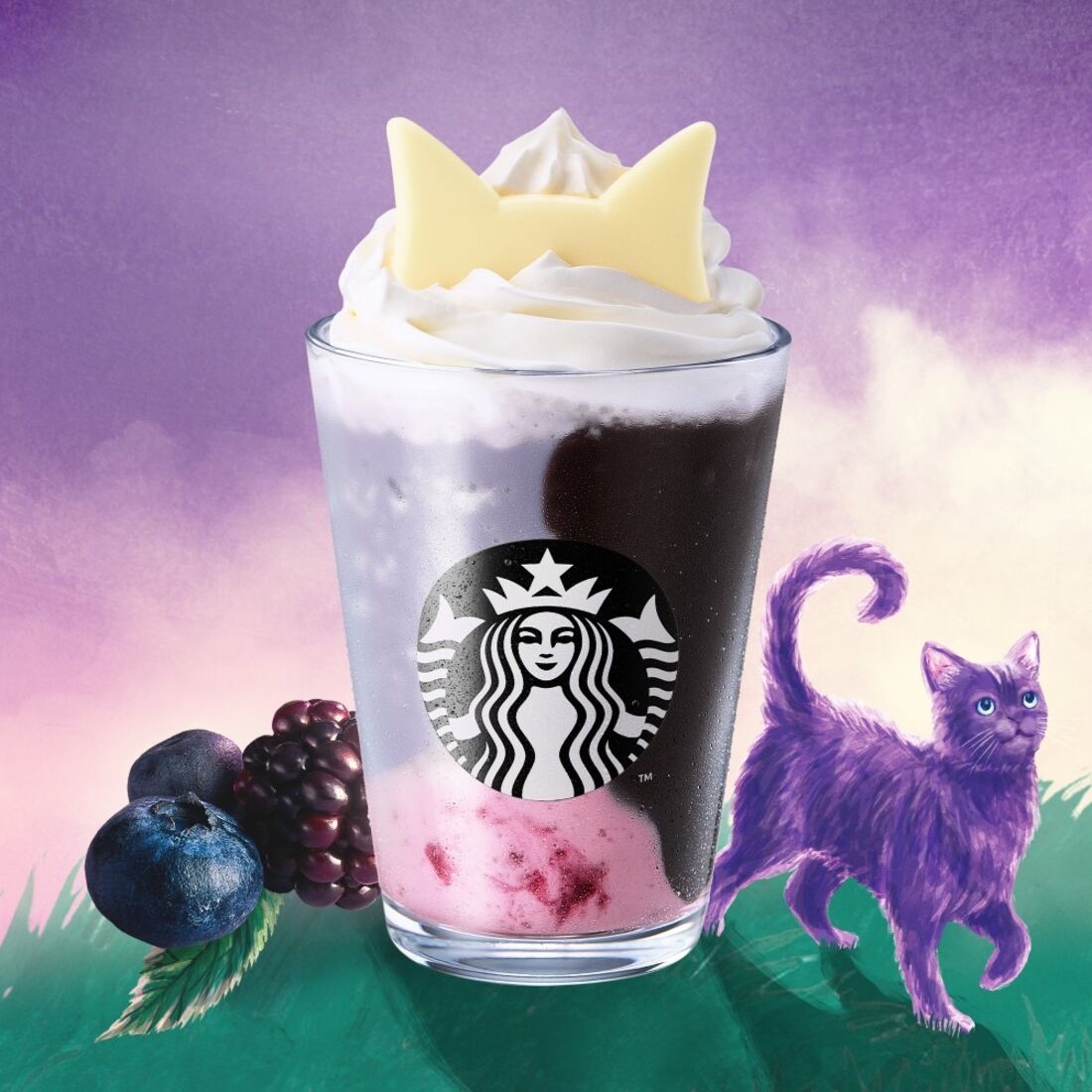 ブラックベリー ヨーグルト フラペチーノ 白耳 ver.