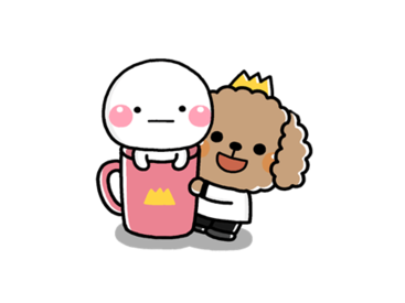 しろまる×わんわん王子 BIGスタンプ