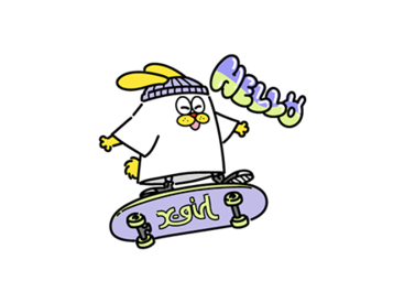 Tシャツウサギの日常スタンプ×calif