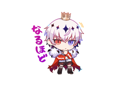 悪魔王子と操り人形（あくあや）スタンプ１