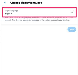 【Twitter】英語表示から日本語表示に戻す（PC）