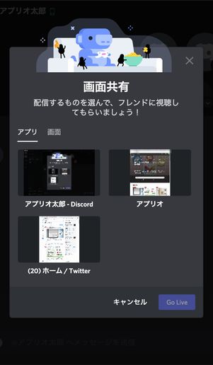 【Discord】1対1で画面共有（PC）