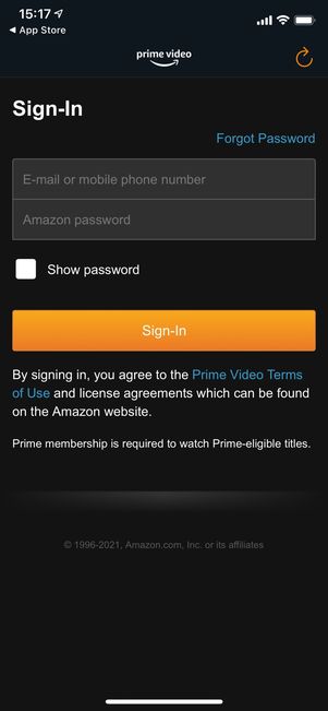 Amazonプライムビデオ アプリ