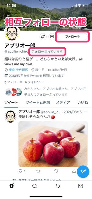 【Twitter】相互フォロー解除