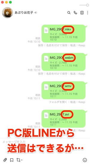 【LINE 動画を送れない時の対処法】動画のファイル形式