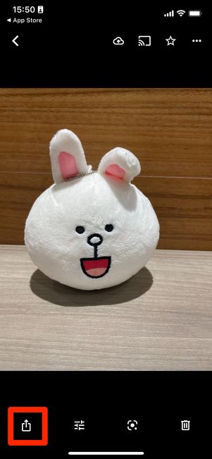 ダウンロードボタンをタップ