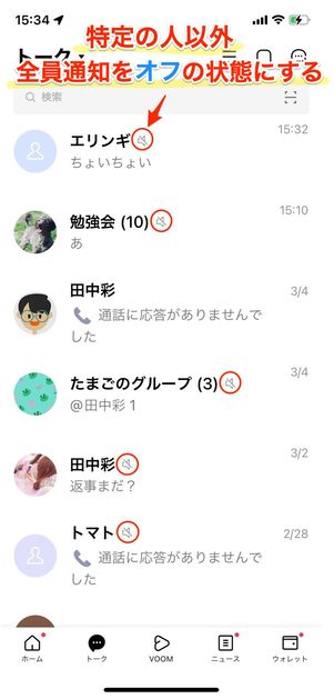 LINE　通知