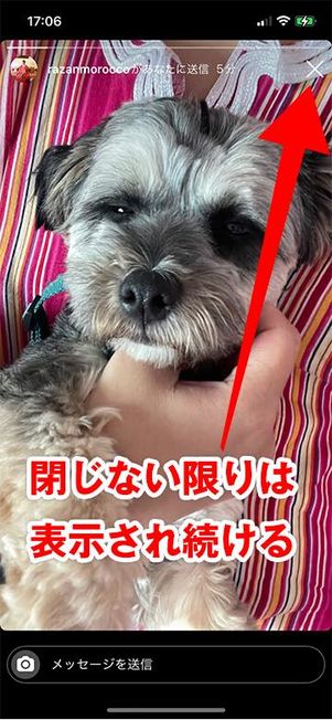 ［リプレイを許可］で送られた画像