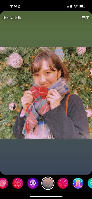 サクッとおしゃれにしたい時はワンタップで「エフェクト」