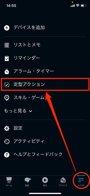 定形アクション