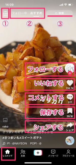 画面の見方
