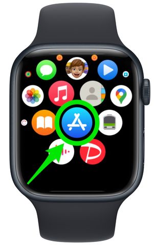 Apple WatchでApp Storeを開く