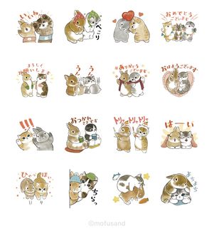 うさにゃん×LINEスキマニ 冬
