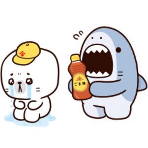 かどごま×サメーズ コラボスタンプ