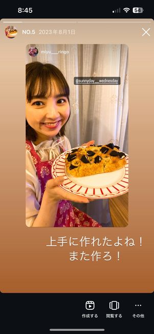 丸枠をタップするとストーリーが再生される