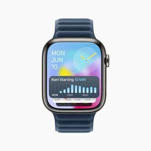 watchOS 11のスマートスタック（気象警報）