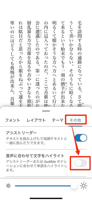 読み上げに合わせてハイライトが移動する 販売