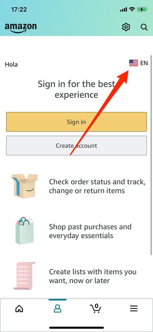 Amazonにログインする