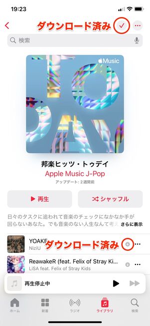 Apple Music プレイリストをダウンロード（ダウンロード完了）