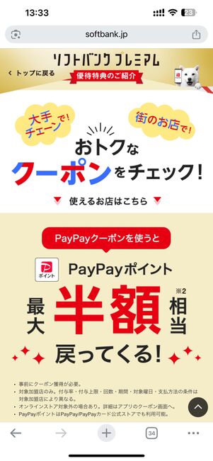 PayPayクーポン