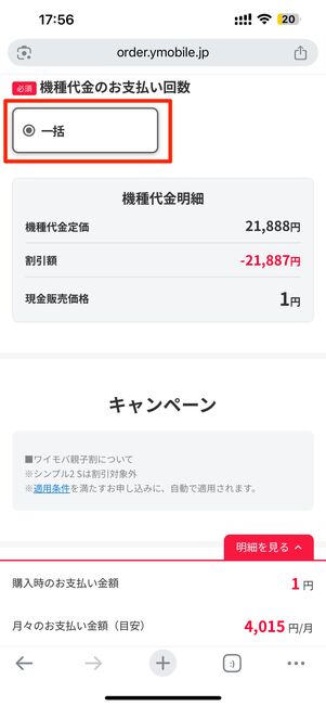 一括