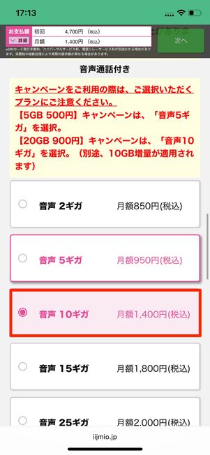 音声10ギガ