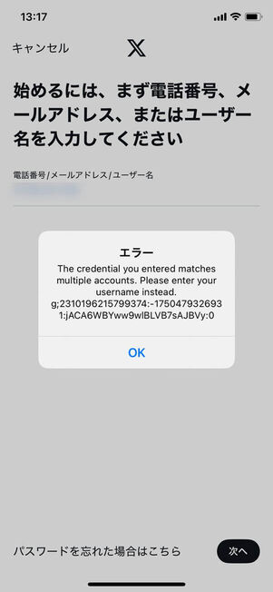 Xアカウント追加